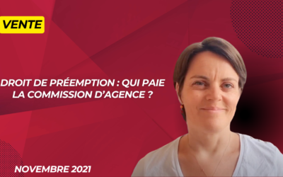 Droit de préemption : qui paie la commission d’agence ?