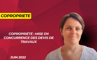 Copropriété : mise en concurrence des devis de travaux