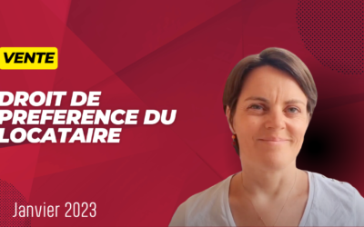 Vente, droit de préférence du locataire et frais d’agence