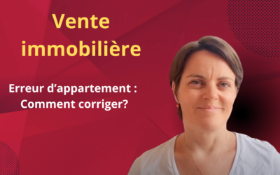 Vente et erreur de désignation de lots de copropriété