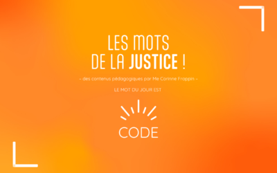 Les mots de la justice : Code